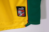 Retro Mens Cameroon yellow away Soccer Jersey 1998-99