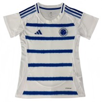 Women Cruzeiro white  away soccer jersey 2025-26