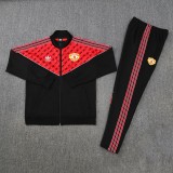 2025-26 Mens Manchester United  black Jacket  Training Suit