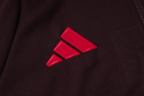 2025-26 Mens  Bayern Munich red-brown Hoodie Tracksuit