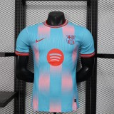 2025-26 Mens Barcelona blue Special Edition  Player  soccer jersey