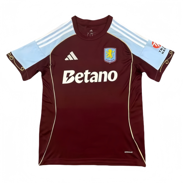 2025-26 Mens Aston Villa home soccer Jersey