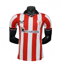 Men's Athletic Bilbao red home  Player version  soccer Jersey 2025/26