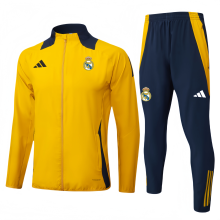 2025-26 Mens Real Madrid yellow Jacket Training Suit       A857#