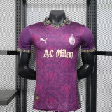 Mens AC Milan Purple Special Edition Player version  Soccer Jersey 2025-26