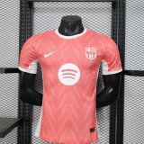 2025-26 Mens Barcelona orange Special Edition  Player  soccer jersey