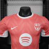 2025-26 Mens Barcelona orange Special Edition  Player  soccer jersey