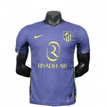 2025-26 Mens Atletico Madrid  away blue  Player   jersey soccer