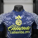 2025-26 Mens Club America  away blue Player Version Soccer Jersey