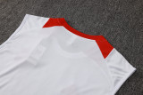 2025-26 Mens Brazil International white vest Short training suit        D1268#