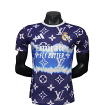 Mens Real Madrid blue  Player Special Edition soccer jersey 2025-26