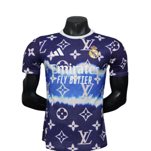 Mens Real Madrid blue  Player Special Edition soccer jersey 2025-26