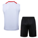 2025-26 Mens Brazil International white vest Short training suit        D1268#
