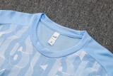 Mens  Manchester City light blue training Short suit   D1266#