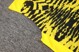 Mens Borussia Dortmund yellow black Vest short training suit   2425    D1273#