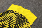 Mens Borussia Dortmund yellow black Vest short training suit   2425    D1273#
