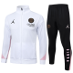 Kids PSG white  Jacket Tracksuit suit   2024-25     E995#