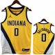 22-23 Indiana Pacers HALIBURTON #0 Yellow Top Quality Hot Pressing NBA Jersey
