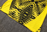 Mens Borussia Dortmund yellow black Vest short training suit   2425    D1273#