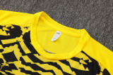 Mens Borussia Dortmund yellow black Vest short training suit   2425    D1273#