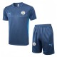 Mens Manchester City Mid Blue training Short suit  2425      D1272#