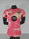 2025-26 Mens Barcelona Pink Player version soccer jersey