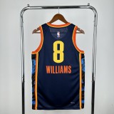 24-25 OKC Thunder WILLIAMS #8 Black City Edition Top Quality Hot Pressing NBA Jersey