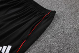 25-26 Ajax Black Half Pull Tracksuit suit