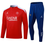Mens  PSG Red Half Pull Tracksuit 2526