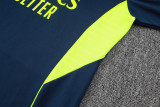 25-26 Mens Real Madrid Royal blue Half Pull Training Suit