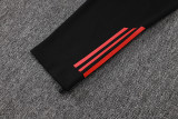 25-26 Ajax Black Half Pull Tracksuit suit