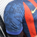 2025-26 Mens Barcelona Red Blue Player version soccer jersey