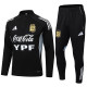 25-26 Argentina Black Half Pull Tracksuit