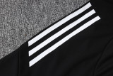 25-26 Ajax Black Half Pull Tracksuit suit