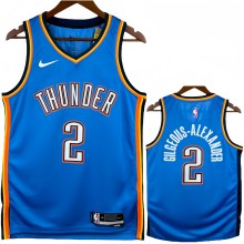 22-23 OKC Thunder GILGEOUS-ALEXANDER #2 Blue Top Quality Hot Pressing NBA Jersey