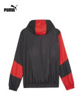 Mens  AC red black hooded Windbreaker 2526