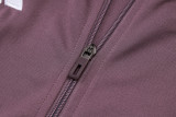 Mens Manchester United Grey purple jacket Training suit  2025/26     A2550#
