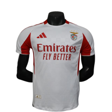 Men's Benfica third away white Player version soccer Jersey 2526