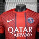 2025-26 Mens PSG red Special Edition Player Pre match uniform Soccer Jersey