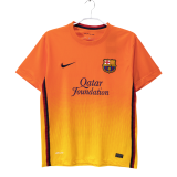 Mens  Retro Barcelona orange Away soccer  Jersey 2012-13