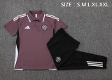 2025-26 Mens Manchester United Grey purple Training Suit              C2537#