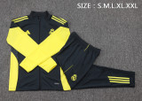2025-26 Mens Real Madrid black yellow Jacket Training Suit       A2547#