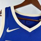 24-25 BUCKS LILLARD #0 Blue City Edition Top Quality Hot Pressing NBA Jersey