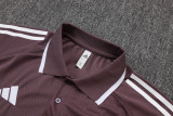 2025-26 Mens Manchester United Grey purple Training Suit              C2537#