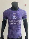 2025-26 Orlando Pride Home  Player Purple  Soccer Jersey