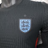 Mens England   Player Version black Long Sleeve Soccer Jersey 2025-26