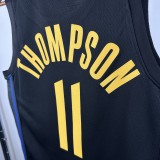 24-25 WARRIORS THOMPSON #11 Black Top Quality Hot Pressing NBA Jersey (Trapeze Edition)
