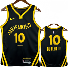 23-24 WARRIORS BUTLERIII #10 Black City Edition Top Quality Hot Pressing NBA Jersey