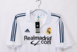 Real Madrid Retro Home white Jersey Mens 2001-02