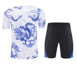2025-26 Mens  Real Madrid white Training Short Suit